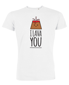 Tricou de barbati alb - I lava YOU