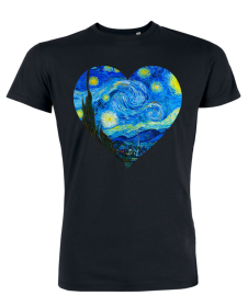 Tricou de barbati negru - Heart of Starrynight