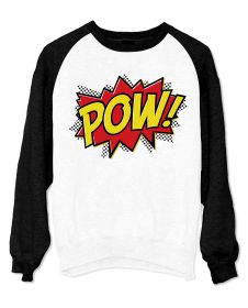 Bluza Unisex cu maneci raglan - Pow