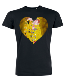 Tricou de barbati negru - Heart of the Kiss