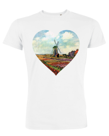 Tricou de barbati alb - Heart of Monet