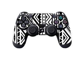 Tribal Black & White - PS4 Dualshock Controller Skin