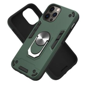 Husa iPhone 12 / 12 Pro Lemontti Armour Series 2 in 1 Dark Green