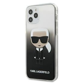 Husa iPhone 12 Pro Max Karl Lagerfeld Colectia Gradient Ikonik Negru