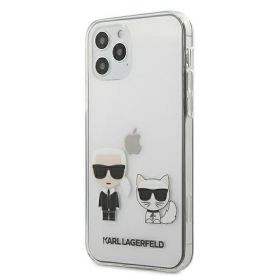 Husa iPhone 12 / 12 Pro Karl Lagerfeld Karl & Choupette Transparent