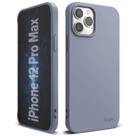 Husa TPU iPhone 12 Pro Max Ringke Air S Ultra-Thin Albastru Gri