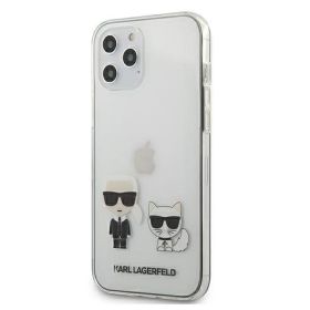 Husa iPhone 12 Pro Max Karl Lagerfeld Karl & Choupette Transparent