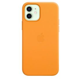 Husa Original iPhone 12 / 12 Pro Apple Leather, MagSafe, California Poppy