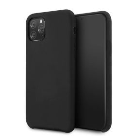 Husa iPhone 12 / 12 Pro Lemontti Silicone Lite Negru