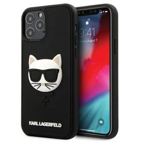 Husa iPhone 12 Pro Max Karl Lagerfeld Rubber Choupette Negru