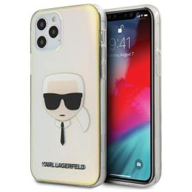 Husa iPhone 12 Pro Max Karl Lagerfeld Iridescent Karl's Head Multicolor