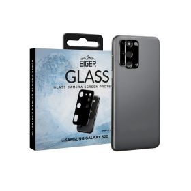 Folie Sticla Camera Samsung Galaxy S20 Eiger 2.5D Glass Clear Black