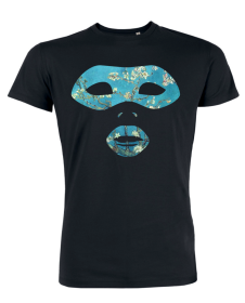 Tricou de barbati negru - Mask of Almond Blossoms