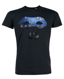 Tricou de barbati negru - Mask of Starryrhone