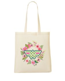 Tote bag - Floral Wonder Woman