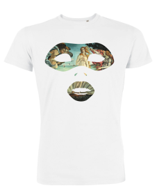 Tricou de barbati alb - Botticelli Mask