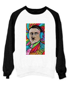 Bluza Unisex cu maneci raglan - Hitler Colors