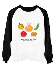 Bluza Unisex cu maneci raglan - Onion Love