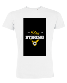 Tricou de barbati alb - Stay Strong