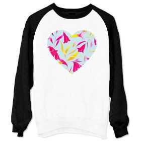 Bluza Unisex cu maneci raglan - Heart of Flowers