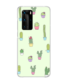 Cactus 3 - Huawei P40 PRO Carcasa Transparenta Silicon