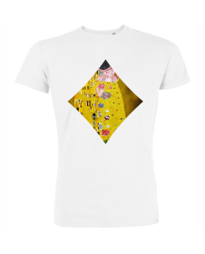 Tricou de barbat alb - Diamond Klimt