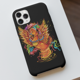 Phoenix - Husa Carcasa Transparenta Silicon-iP12 Pro-Black