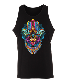 Hamsa Hand - Maiou negru dama bumbac