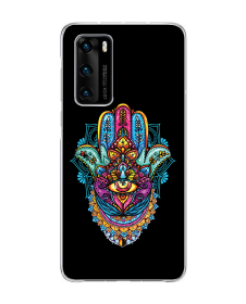 Hamsa Hand - Huawei P40 Carcasa Transparenta Silicon