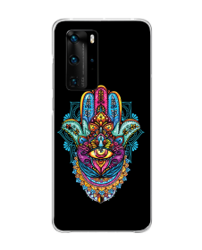 Hamsa Hand - Huawei P40 PRO Carcasa Transparenta Silicon