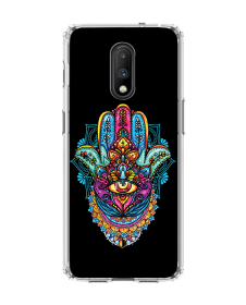 Hamsa Hand - ONEPLUS 7 Carcasa Transparenta Silicon