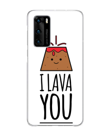 I Lava you - Huawei P40 Carcasa Transparenta Silicon