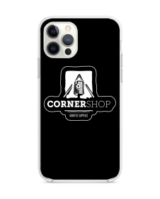 Carcasa Telefon Silicon Transparent - Corner Shop-Black-iP12 Pro