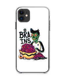 Zombie Brains - iPhone 11 Carcasa Transparenta Silicon