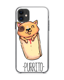 Purrito - iPhone 11 Carcasa Transparenta Silicon