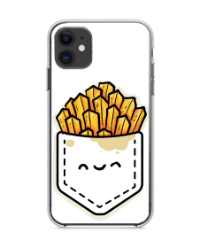 Pocket Fries - iPhone 11 Carcasa Transparenta Silicon