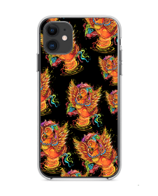 Pheonix Pattern - iPhone 11 Carcasa Transparenta Silicon