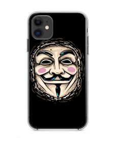 Vendetta Mask - iPhone 11 Carcasa Transparenta Silicon