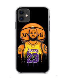 LeBron Lakers - iPhone 11 Carcasa Transparenta Silicon