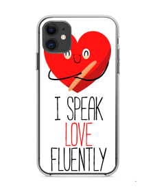 I Speak Love - iPhone 11 Carcasa Transparenta Silicon