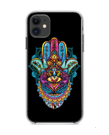 Hamsa Hand - iPhone 11 Carcasa Transparenta Silicon