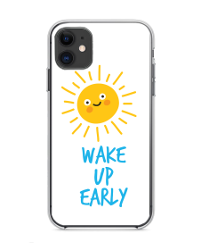 Wake up - iPhone 11 Carcasa Transparenta Silicon