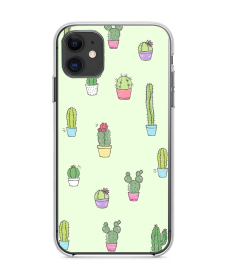 Cactus 3 - iPhone 11 Carcasa Transparenta Silicon