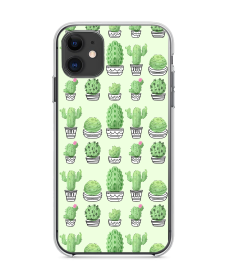 Cactus 1 - iPhone 11 Carcasa Transparenta Silicon