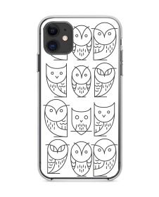 Geometric Owl - iPhone 11 Carcasa Transparenta Silicon