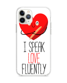 I Speak Love - iPhone 11 Pro Carcasa Transparenta Silicon