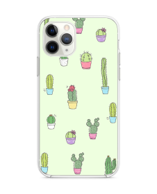 Cactus 3 - iPhone 11 Pro Carcasa Transparenta Silicon