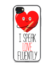 I Speak Love - iPhone 7 / 8 Carcasa Transparenta Silicon