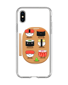 Sushi - iPhone X / XS Carcasa Transparenta Silicon