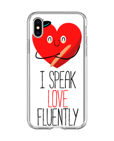 I Speak Love - iPhone X / XS Carcasa Transparenta Silicon